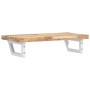 Estante de lavabo de pared acero y madera maciza de acacia de , Tocadores de baño - Ref: Foro24-3302694, Precio: 90,56 €, Des...