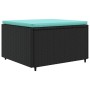 Set de muebles de jardín 5 pzas y cojines ratán sintético negro de , Conjuntos de jardín - Ref: Foro24-3308060, Precio: 346,7...