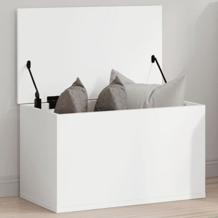 Caja de almacenaje madera de ingeniería blanco 60x35x35 cm de , Baúles de almacenamiento - Ref: Foro24-840674, Precio: 60,91 ...
