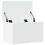 Caja de almacenaje madera de ingeniería blanco 60x35x35 cm de , Baúles de almacenamiento - Ref: Foro24-840674, Precio: 60,91 ...