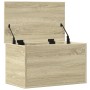 Caja de almacenaje madera ingeniería roble sonoma 60x35x35 cm de , Baúles de almacenamiento - Ref: Foro24-840676, Precio: 53,...