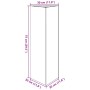 Jardinera triangular acero negro 30x26x75 cm de , Maceteros y jardineras - Ref: Foro24-851143, Precio: 57,61 €, Descuento: %