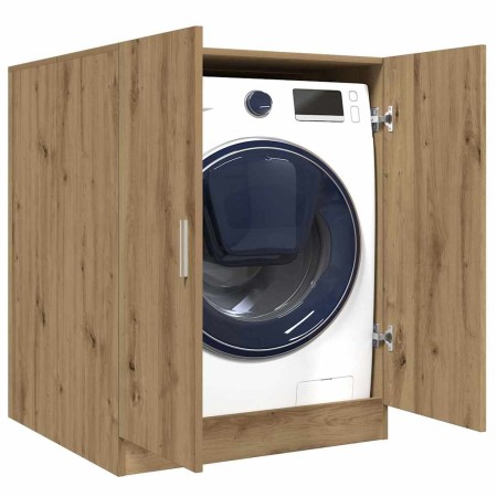 Armario de lavadora roble artisan 70,5x71,5x91,5 cm de , Accesorios para lavadoras y secadoras - Ref: Foro24-856641, Precio: ...