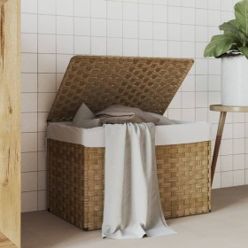 Cesto para la ropa sucia con tapa ratán sintético 55,5x35x34 cm de , Cestas para ropa - Ref: Foro24-372049, Precio: 62,33 €, ...