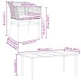 Juego de comedor de jardín 7 pzas con cojines ratán PE marrón | Foro24.es | Tu tienda online para hogar, jardín y más Foro24.es