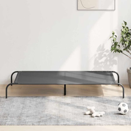 Cama elevada para perros gris 150x90x20 cm textilene y acero de , Camas para perros - Ref: Foro24-42000845, Precio: 31,90 €, ...