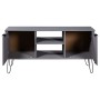 Mueble de TV New York madera maciza de pino gris de , Muebles TV - Ref: Foro24-321146, Precio: 68,50 €, Descuento: %