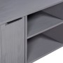 Mueble de TV New York madera maciza de pino gris de , Muebles TV - Ref: Foro24-321146, Precio: 68,50 €, Descuento: %