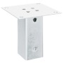 Bases para postes cuadradas 12 uds. Plata 71x71 mm de , Postes de cerca - Ref: Foro24-42000007, Precio: 57,72 €, Descuento: %