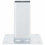 Bases para postes cuadradas 12 uds. Plata 71x71 mm de , Postes de cerca - Ref: Foro24-42000007, Precio: 57,72 €, Descuento: %