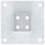 Bases para postes cuadradas 12 uds. Plata 71x71 mm de , Postes de cerca - Ref: Foro24-42000007, Precio: 57,72 €, Descuento: %