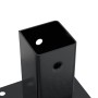 Bases para postes cuadradas 4 uds. Antracita 71x71 mm | Foro24.es | Tu tienda online para hogar, jardín y más Foro24.es