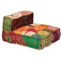 Puf modular de 4 plazas de tela patchwork de , Cojines para sillas y sofás - Ref: Foro24-244981, Precio: 662,11 €, Descuento: %