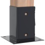 Bases para postes cuadradas 4 uds. Antracita 81x81 mm de , Postes de cerca - Ref: Foro24-42000026, Precio: 20,76 €, Descuento...