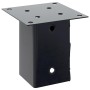Bases para postes cuadradas 4 uds. Antracita 81x81 mm de , Postes de cerca - Ref: Foro24-42000026, Precio: 20,76 €, Descuento...
