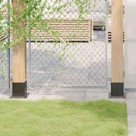 Bases para postes cuadradas 4 uds. Antracita 121x121 mm de , Postes de cerca - Ref: Foro24-42000032, Precio: 36,17 €, Descuen...