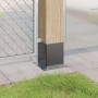 Bases para postes cuadradas 4 uds. Antracita 121x121 mm de , Postes de cerca - Ref: Foro24-42000032, Precio: 36,17 €, Descuen...