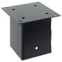 Bases para postes cuadradas 4 uds. Antracita 121x121 mm de , Postes de cerca - Ref: Foro24-42000032, Precio: 36,17 €, Descuen...