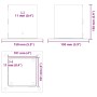 Bases para postes cuadradas 4 uds. Antracita 101x101 mm de , Postes de cerca - Ref: Foro24-42000030, Precio: 30,75 €, Descuen...