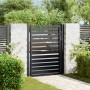 Puerta de jardín con cerradura de aluminio negra 100x120 cm de , Puertas de jardín - Ref: Foro24-42004147, Precio: 299,92 €, ...