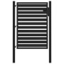Puerta de jardín con cerradura de aluminio negra 100x120 cm de , Puertas de jardín - Ref: Foro24-42004147, Precio: 299,92 €, ...