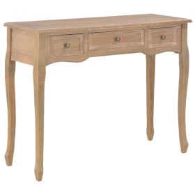 Mesa consola tocador con 3 cajones marrón de , Mesas auxiliares - Ref: Foro24-280047, Precio: 162,65 €, Descuento: %