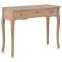 Mesa consola tocador con 3 cajones marrón de , Mesas auxiliares - Ref: Foro24-280047, Precio: 162,65 €, Descuento: %