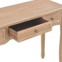 Mesa consola tocador con 3 cajones marrón de , Mesas auxiliares - Ref: Foro24-280047, Precio: 162,65 €, Descuento: %