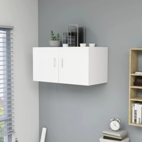 Armario de pared madera contrachapada blanco 80x39x40 cm de , Estantes y estanterías - Ref: Foro24-802795, Precio: 64,61 €, D...
