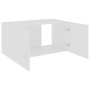 Armario de pared madera contrachapada blanco 80x39x40 cm de , Estantes y estanterías - Ref: Foro24-802795, Precio: 64,61 €, D...