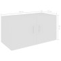 Armario de pared madera contrachapada blanco 80x39x40 cm de , Estantes y estanterías - Ref: Foro24-802795, Precio: 64,61 €, D...