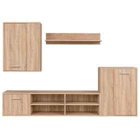 Set de Muebles para TV de 5 Piezas en Madera Ingenierizada Color Roble Sonoma de , Muebles TV - Ref: Foro24-246031, Precio: 2...