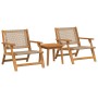 Sillas de jardín con mesa 3 piezas Beige Madera de Acacia de , Sillas de jardín - Ref: Foro24-3214435, Precio: 195,74 €, Desc...