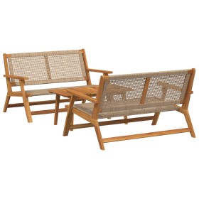 Sillas de jardín con mesa 3 piezas Beige Madera maciza de Acacia de , Sillas de jardín - Ref: Foro24-3214451, Precio: 286,78 ...