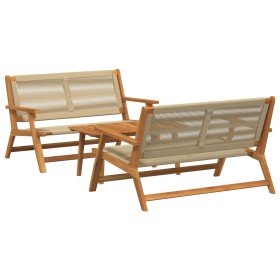 Sillas de Jardín con Mesa 3 pcs Beige Madera Maciza de Acacia de , Sillas de jardín - Ref: Foro24-3214455, Precio: 326,72 €, ...