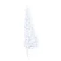 Medio árbol de Navidad con luces y bolas blanco 240 cm de vidaXL, Arboles de navidad - Ref: Foro24-3077658, Precio: 76,50 €, ...