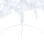 Medio árbol de Navidad con luces y bolas blanco 240 cm de vidaXL, Arboles de navidad - Ref: Foro24-3077658, Precio: 76,50 €, ...