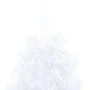 Medio árbol de Navidad con luces y bolas blanco 240 cm de vidaXL, Arboles de navidad - Ref: Foro24-3077658, Precio: 76,50 €, ...