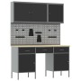 Set de Banco de Trabajo de 8 Piezas Acero Negro de , Mesas de trabajo - Ref: Foro24-3321452, Precio: 493,06 €, Descuento: %