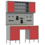 Set de banco de trabajo de 7 piezas color rojo de , Mesas de trabajo - Ref: Foro24-3321455, Precio: 449,87 €, Descuento: %