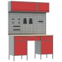 Conjunto de banco de trabajo de 8 piezas acero rojo de , Mesas de trabajo - Ref: Foro24-3321457, Precio: 501,19 €, Descuento: %
