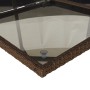 Set comedor de jardín 5 piezas y cojines ratán sintético marrón en Conjuntos de jardín | Comprar online en Foru.es
