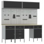Set de Banco de Trabajo de 10 Piezas de Acero Negro de , Mesas de trabajo - Ref: Foro24-3321480, Precio: 777,24 €, Descuento: %