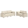 Sofá de 2 piezas con cojines de Lino de de , Sofás - Ref: Foro24-3324689, Precio: 542,73 €, Descuento: -5%%
