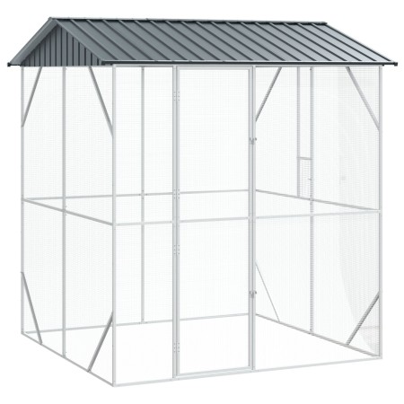 VidaXL Aviario para Aves Antracita 210x227x247 cm Acero de , Pies y jaulas para pájaros - Ref: Foro24-3325152, Precio: 471,97...