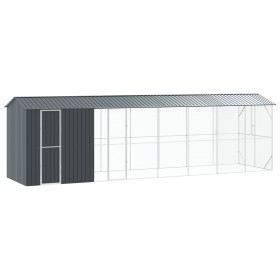 Aviario para Aves con Extensión Antracita 210x838x247 cm Acero de , Pies y jaulas para pájaros - Ref: Foro24-3325155, Precio:...
