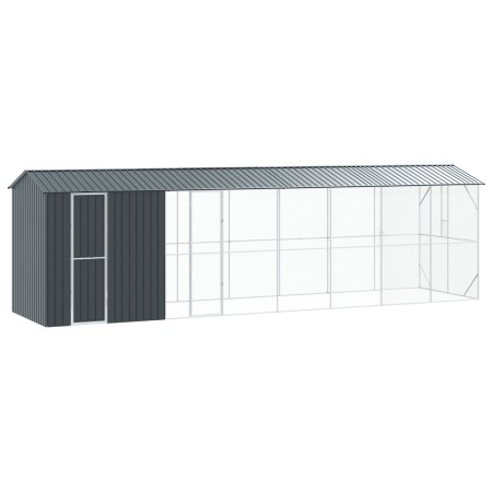 Aviario para Aves con Extensión Antracita 210x838x247 cm Acero de , Pies y jaulas para pájaros - Ref: Foro24-3325155, Precio:...