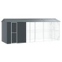 Aviario para Aves con Extensión Antracita 210x640x247 cm Acero de , Pies y jaulas para pájaros - Ref: Foro24-3325154, Precio:...