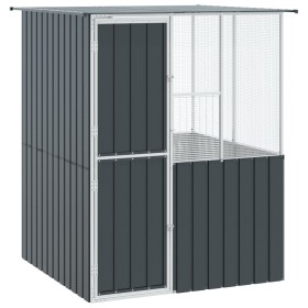 Jaula para Pájaros Antracita 215x78x200 cm Acero Galvanizado de , Pies y jaulas para pájaros - Ref: Foro24-3325168, Precio: 4...
