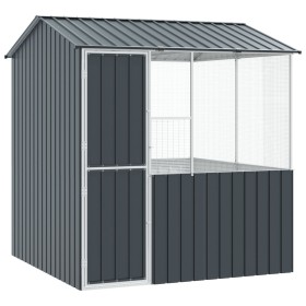 Jaula para pájaros Antracita 215x78x200 cm de acero galvanizado de , Pies y jaulas para pájaros - Ref: Foro24-3325170, Precio...